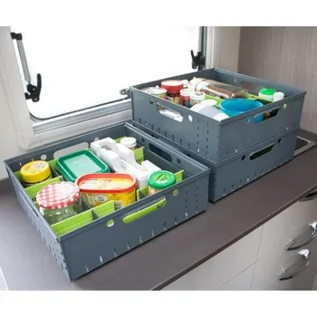 Příslušenství ke karavanu 3 ks stohovacích úložných beden Purvario