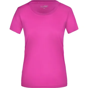 James & Nicholson Dámské žerzejové sportovní tričko - S pink