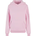 Build your Brand Dámská oversize mikina s kapucí "Fluffy" - S soft pink