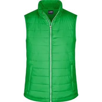 Dámská vesta James & Nicholson Dámská prošívaná vesta - XL green