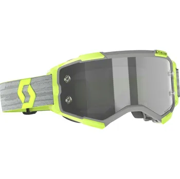 Motocyklové brýle brýle FURY LS šedá/žlutá, SCOTT - USA, (plexi Light Sensitive)