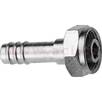 fitinka hliníková namačkávací rotalock samice 180° pro hadice G10 (13 mm) závit UNS 2B 1"