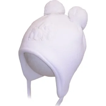 Kojenecká čepice ROCKINO Dětská zimní zateplená čepice svetrovina, bílá Varianta: 40cm