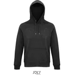 SOL's Collection Unisex raglánová mikina s kapucí z bio bavlny - 3XL charcoal melange