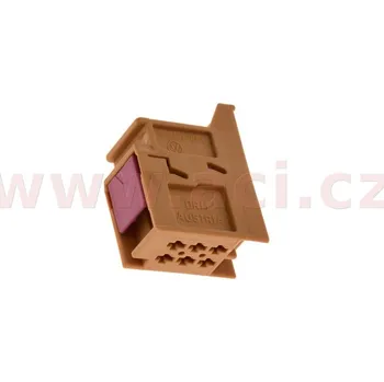 Autodíl 6-polová hnědá svorkovnice řídící jednotky sedadla s pamětí a nastavením opěry ORIGINÁL