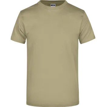 pracovní tričko James & Nicholson Tričko z těžké bavlny - 3XL khaki