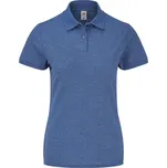 Fruit of the Loom Dámské piqué polo - XL retro heather royal