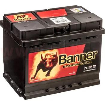 Autobaterie 60Ah baterie 480A, pravá BANNER Starting Bull 241x175x190