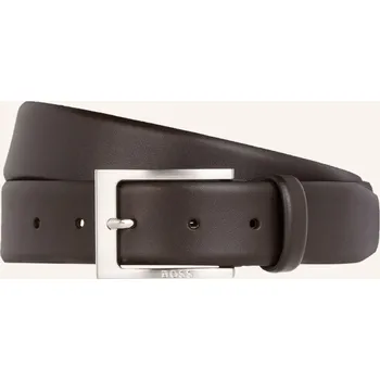 Opasek Boss Pánský Kožený Opasek Barnabie, tmavě hnědá, 100