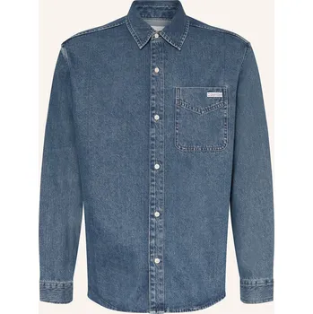 Pánská košile Calvin Klein Jeans Pánská Svrchní Džínová Košile, modrá, 40