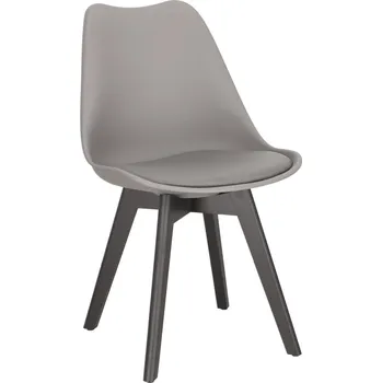 Jídelní židle Jídelní židle Norden Cross šedá čalouněná ekokůže dřevěná moderní Intesi