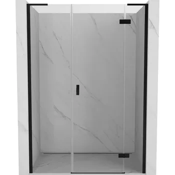 Sprchové dveře Sprchové dveře Mexen Mist-H L s pravými panty 135 cm, průhledné, černé - 8A5L-135-001-70-00-P