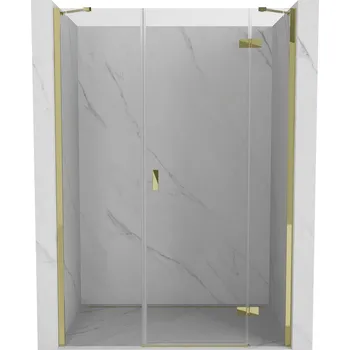 Sprchové dveře Sprchové dveře Mexen Mist-H s pravými panty 120 cm, průhledné, zlaté - 8A5-120-001-50-00-P