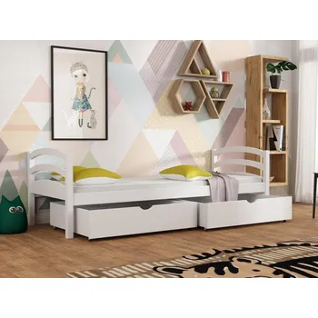 Dětská postel Dětská postel s úložným prostorem Tornádo Barva dřeva: Bílá barva, Rozměry: 80x180