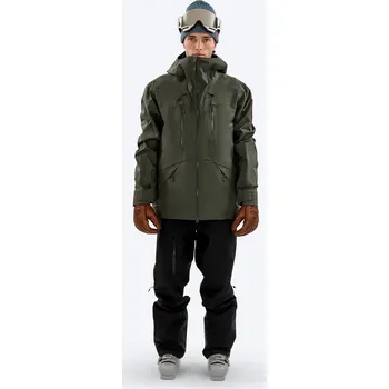 Pánská větrovka The Mountain Studio lyžařská bunda GORE-TEX EPE 3L SHELL JACKET ZIMA Zelená XL Pánské