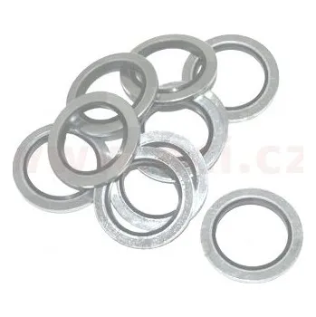 Autodíl kovové těsnící kroužky s vnitřním pogumováním vnitřní průměr 22,7mm, vnější průměr 30mm, tloušťka 2mm, sada 10ks