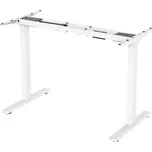 Elektricky výškově stavitelný rám stolu POWERTON – rozsah 500 mm, bílá, 100 kg