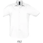 SOL's Collection Elastická košile s krátkým rukávem - L white