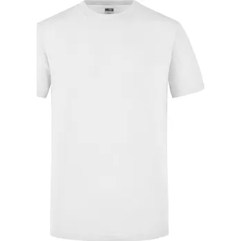 James & Nicholson Pánské vypasované tričko - XXL white