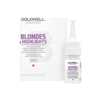 Nestandardní parfém Goldwell Dualsenses Blondes & Highlights Color Lock Serum bezoplachová péče pro blond vlasy 12 x 18 ml