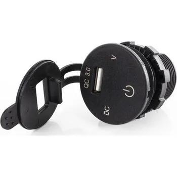 Příslušenství ke karavanu LED voltmetr s USB-A zásuvkou Carbest