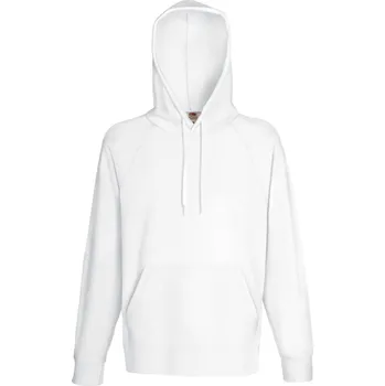 Pánská mikina Fruit of the Loom Pánská raglánová mikina s kapucí - XXL white