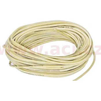 elektrický kabel silikonový kabel s průřezem 0,75 mm, žlutá izolace, (cena za 1 m)