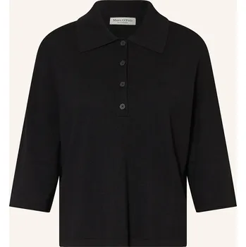 Dámský svetr Marc O'polo Dámská Úpletová Polokošile S 3/4 Rukávem, černá, 44