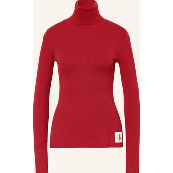 Calvin Klein Jeans Dámský Svetr S Rolákem, červená, 34