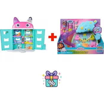 Domeček pro panenku Výhodný set: Gábinin kouzelný domek ve filmu: velký dům z filmu + hrací sada jesličky