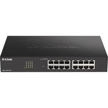 Switch D-Link DGS-1100-16V2 16-Port Gigabit Smart Managed Switch, fanless