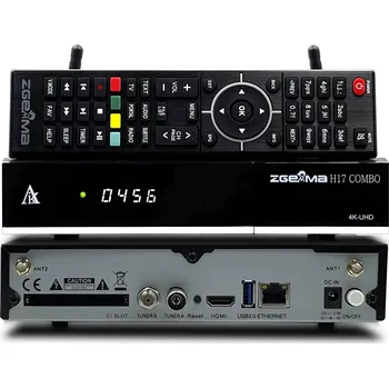 Satelitní přijímač Zgemma H17 Combo + Konfigurace a naladění zdarma