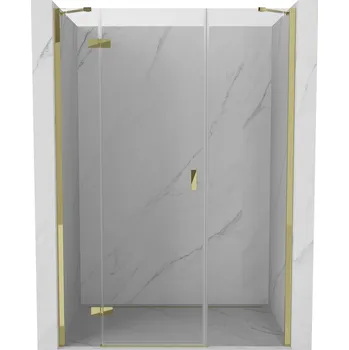 Sprchové dveře Sprchové dveře Mexen Mist-H s levými panty 160 cm, průhledné, zlaté - 8A5-160-001-50-00-L