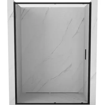 Sprchové dveře Posuvné sprchové dveře Mexen Exo 145 cm, průhledné, černé - 8151-145-000-70-00