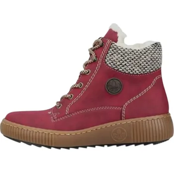 Dámská zimní obuv Dámské vínové kotníkové boty RIEKER Z6620-33 Velikost: 40