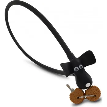 Zámek na kolo Zámek CUBE RFR Cable Lock HPS "DOG" 45 cm Black
