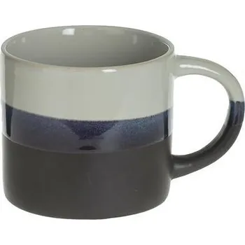 Keramický hrnek Lagune 340 ml šedý kulatý na kávu a čaj, myčka