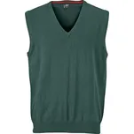 James & Nicholson Pánská svetrová vesta s výstřihem do V - XL forest green