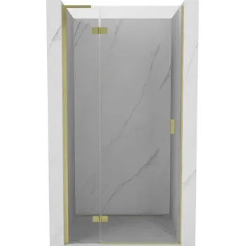 Sprchové dveře Sprchové dveře Mexen Mist-H L s levými panty 70 cm, průhledné, kartáčované zlato - 8A5L-070-000-55-00-L