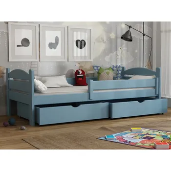 Dětská postel Dětská postel s úložným prostorem Ela Barva dřeva: Modrá, Rozměry: 80x180