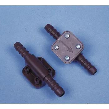 Příslušenství ke karavanu Plastový zpětný ventil s hadičníky 10 mm