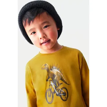 Chlapecké tričko Chlapecké triko dlouhý rukáv Dinosaur Mayoral 4087-30 okrové velikost 128 velikost 128