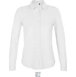 NEOBLU Piqué halenka s dlouhým rukávem - 3XL optic white