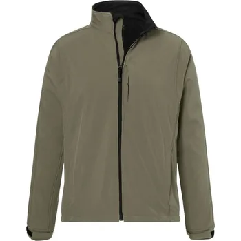 James & Nicholson Pánská 3-vrstvá softshellová bunda - M olive