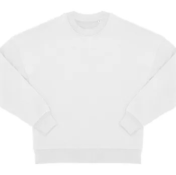 Pánská mikina B&C Collection Těžká oversize unisex mikina - S white