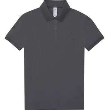 Dámské tričko B&C Collection Dámské piqué polo - 3XL dark grey