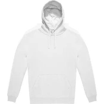 Pánská mikina B&C Collection Unisex mikina s kapucí - 3XL white (01I33300113)