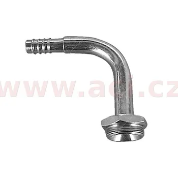 fitinka hliníková namačkávací k rychlospojce 90° pro hadice G8 (10 mm)