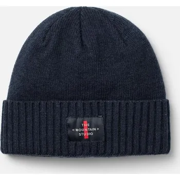 Čepice The Mountain Studio Čepice CASHMERE MIX CROSS LOGO BEANIE ZIMA Modrá 1 size Pánské, Unisex