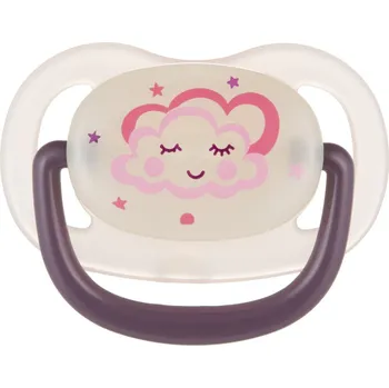 dudlíky Canpol babies Dudlík svítící silikonový anatomický Night dreams 0 - 6 m, 1 ks Růžový